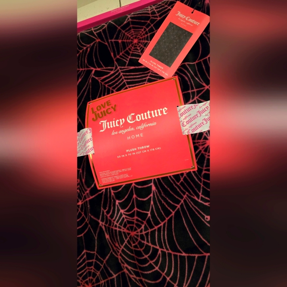 Juicy Couture Halloween Spiderweb Throw